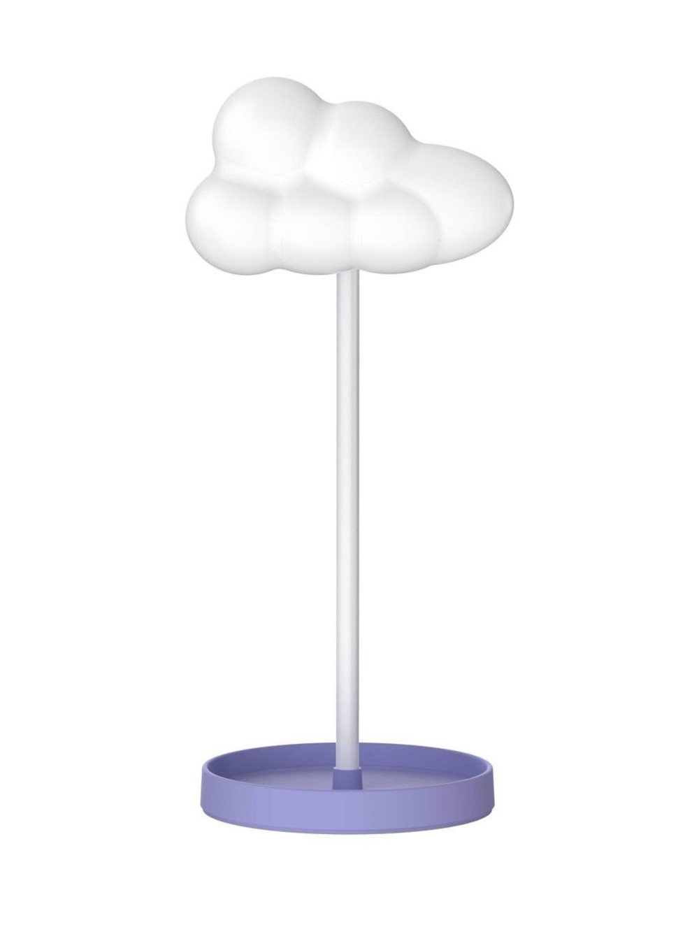 Cloud-Shaped Headphone Stand in White and Lilac